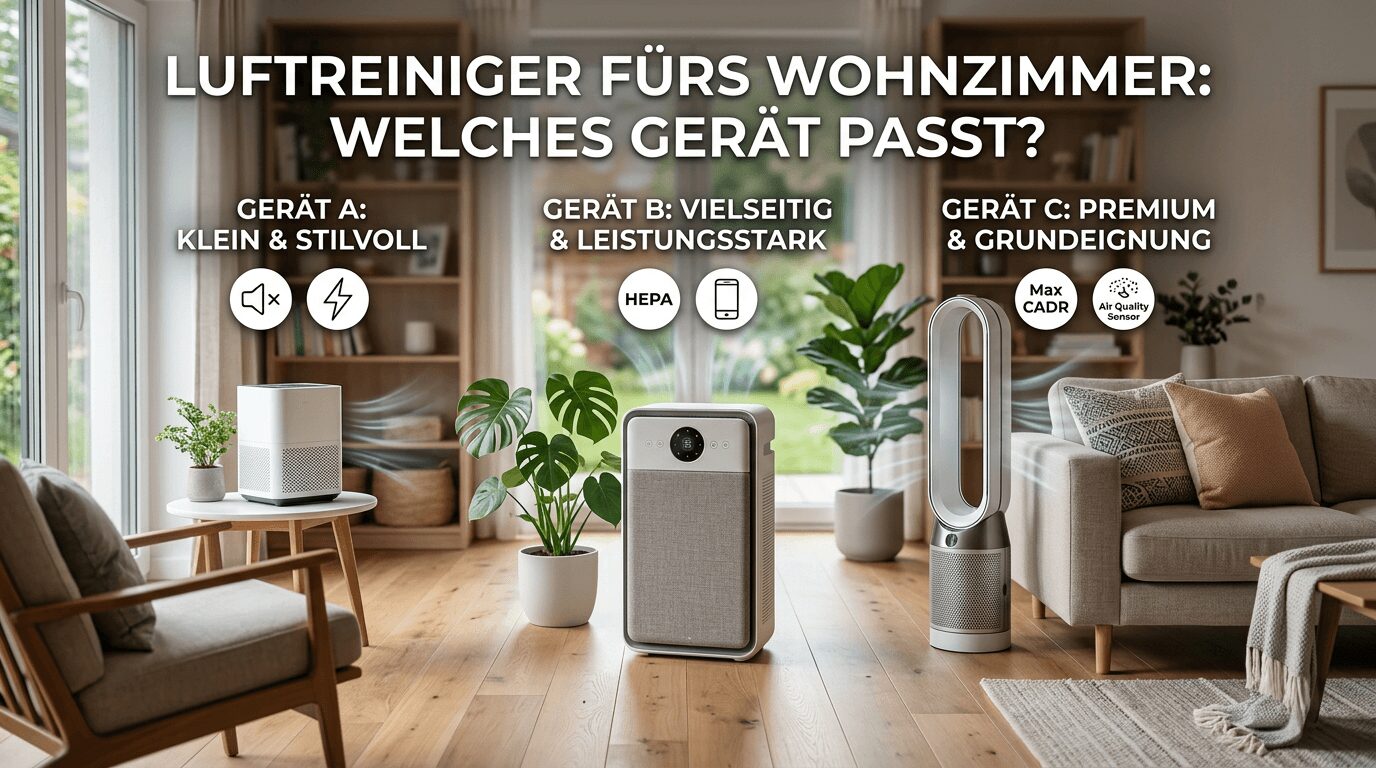 Luftreiniger fürs Wohnzimmer: Welches Gerät passt?