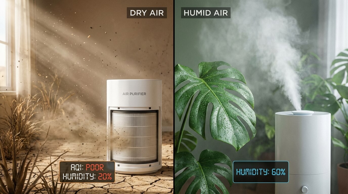 Luftreiniger oder Luftbefeuchter: Was brauche ich wirklich? (Der große Vergleich 2026)
