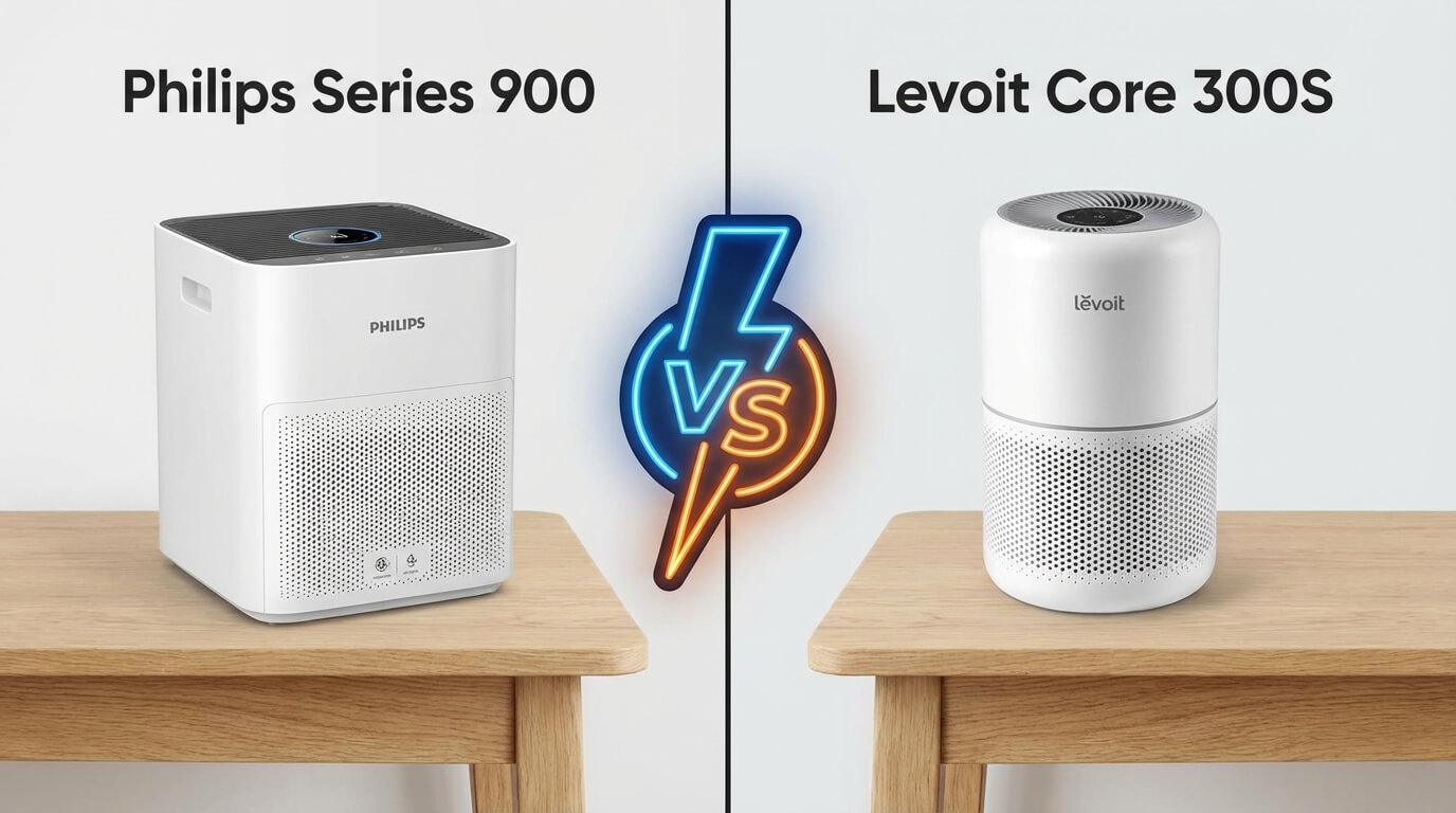 Philips oder Levoit? Der große Luftreiniger-Vergleich 2026 (Series 900 vs. Core 300S)