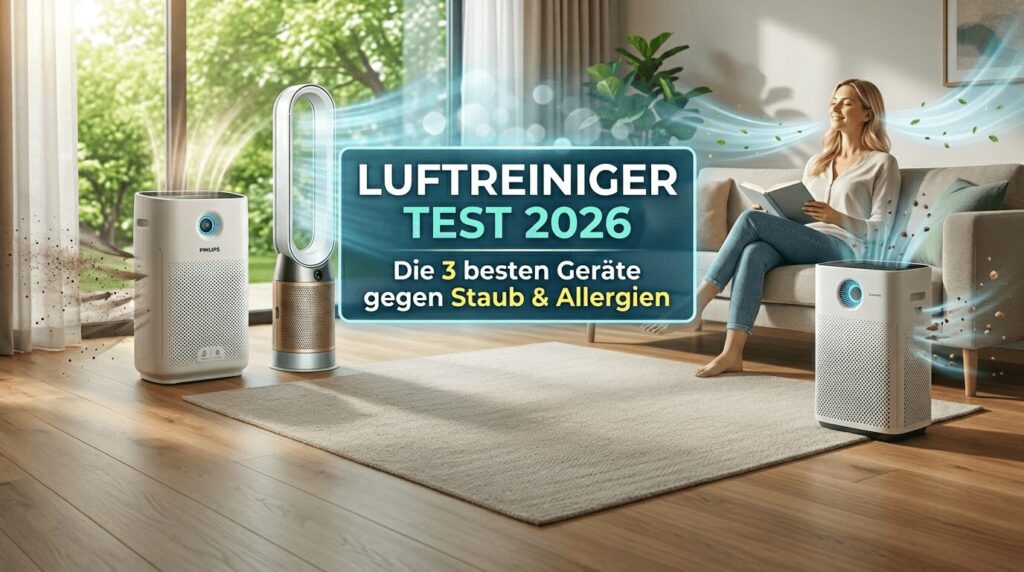 Luftreiniger Test 2026: Die 3 besten Geräte gegen Staub & Allergien