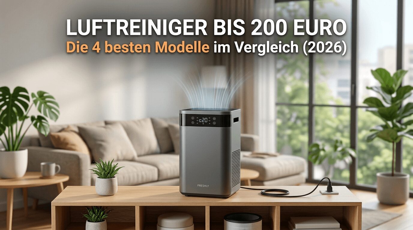 Luftreiniger bis 200 Euro: Die 4 besten Modelle im Vergleich (2026)