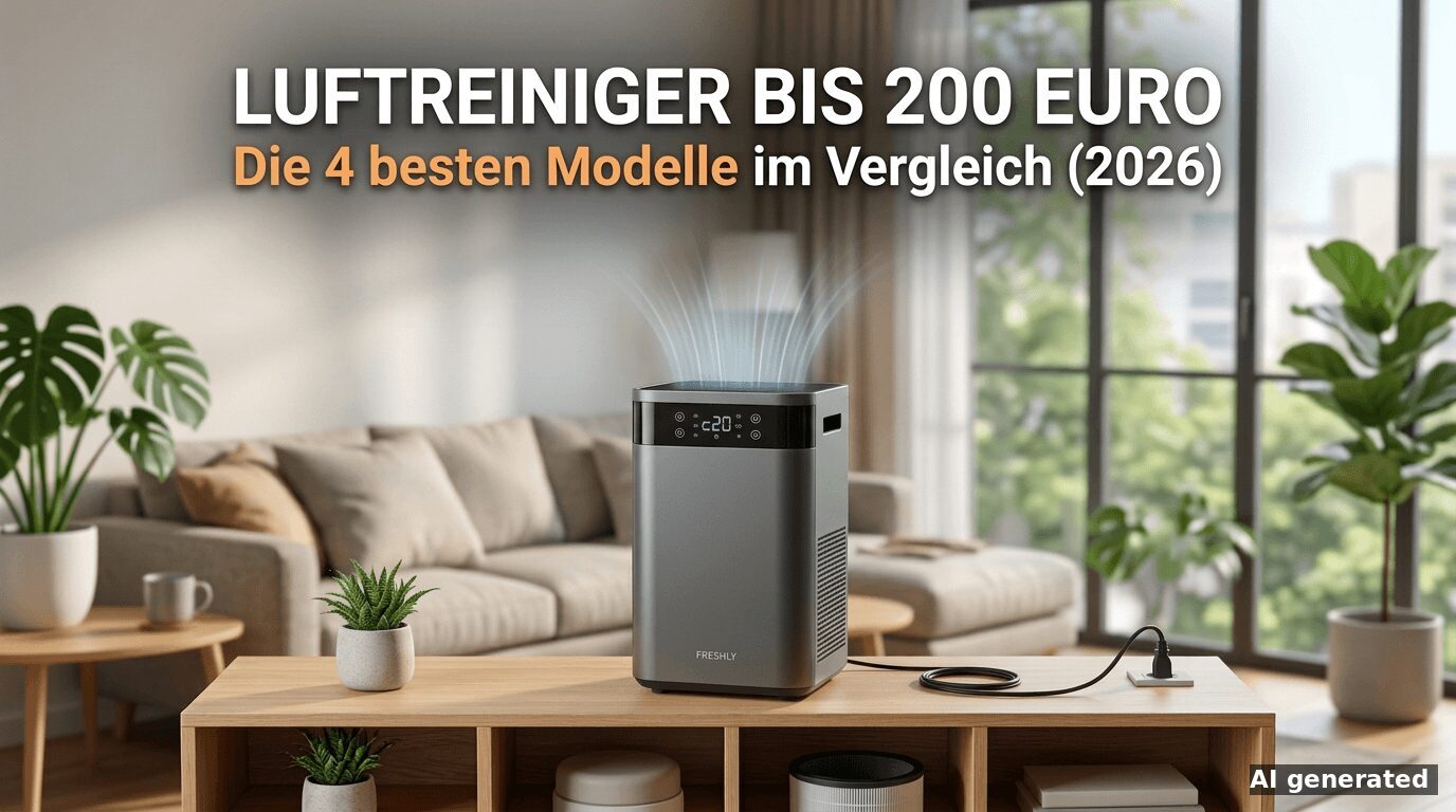 Luftreiniger bis 200 Euro: Die 4 besten Modelle im Vergleich (2026)