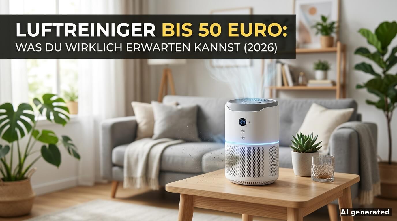 Luftreiniger bis 50 Euro: Was du wirklich erwarten kannst (2026)