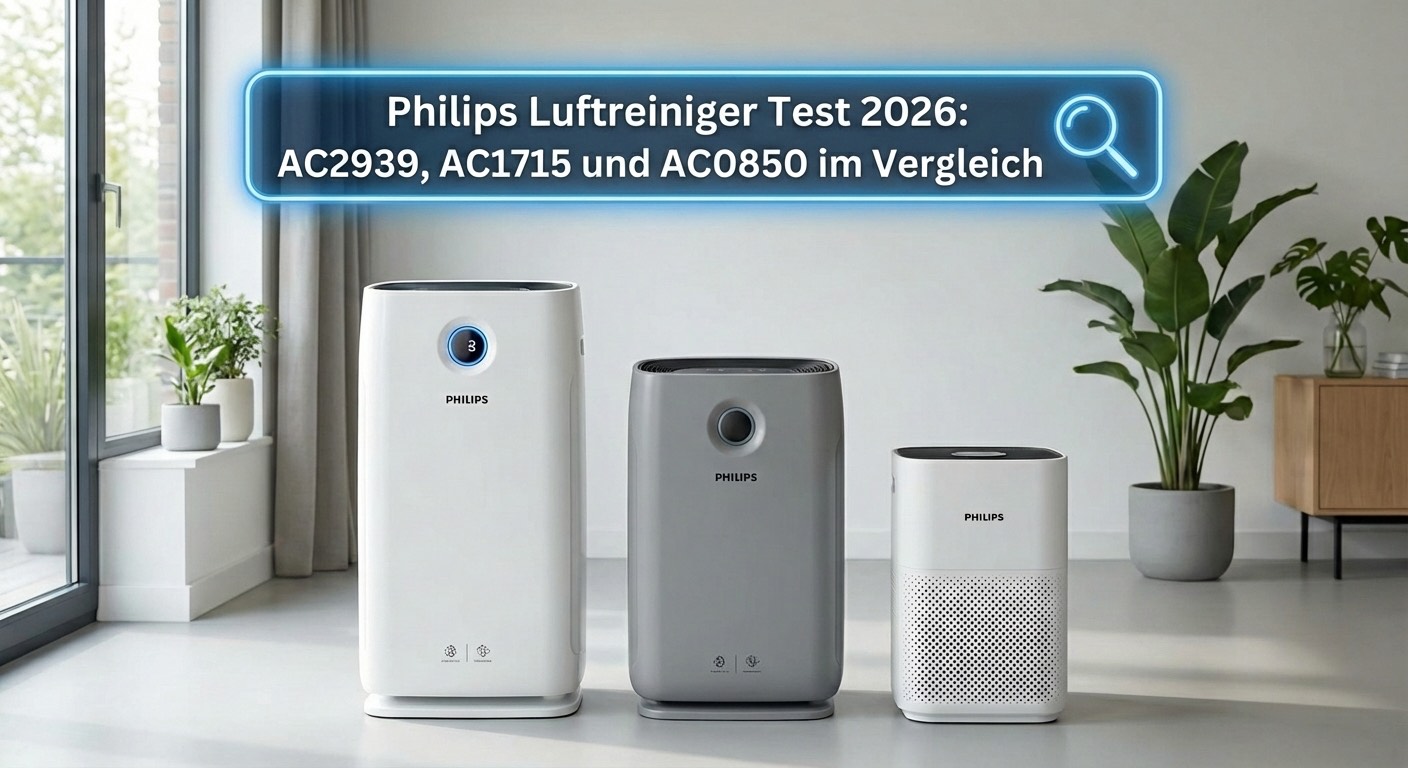Philips Luftreiniger Test 2026: AC2939, AC1715 und AC0850 im Vergleich