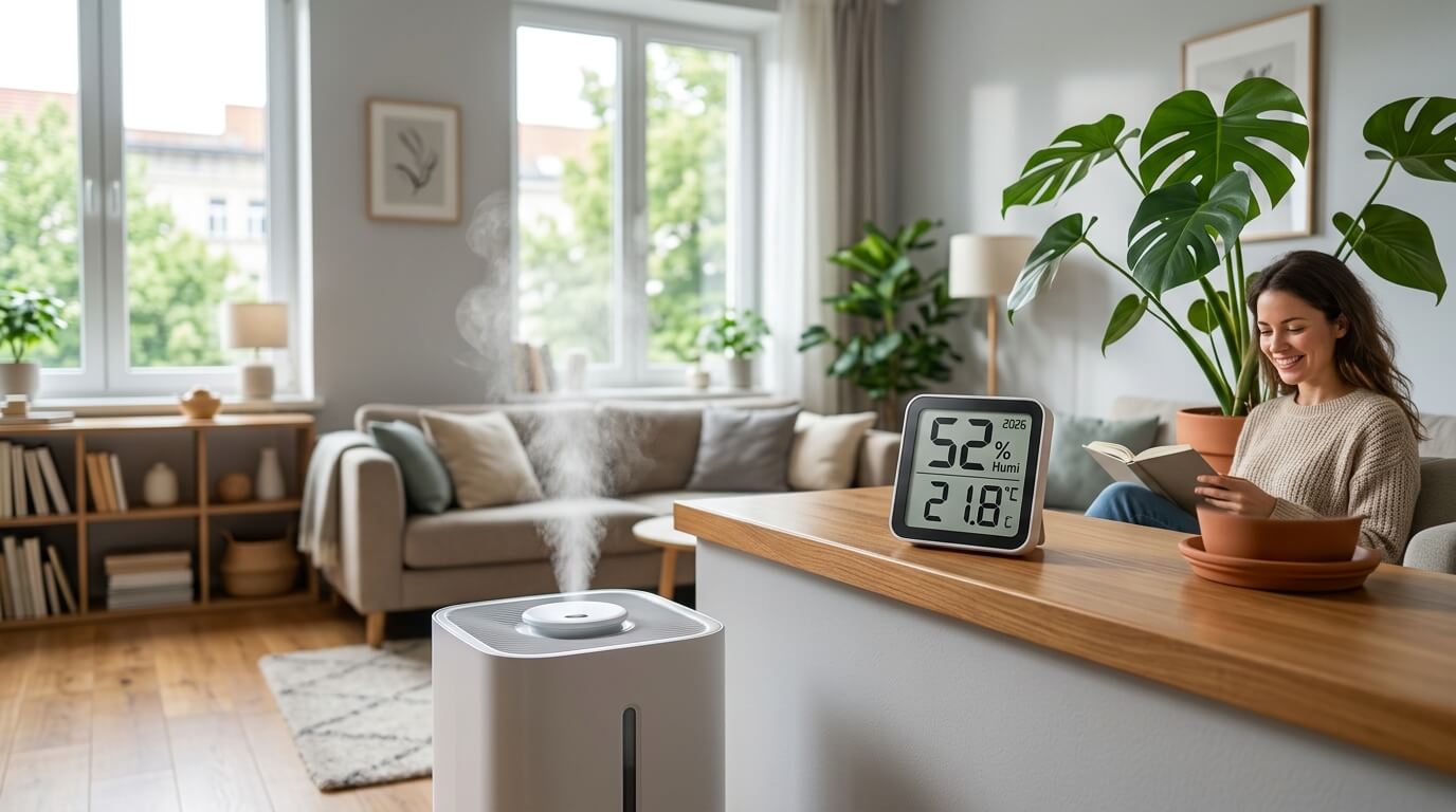 Optimale Luftfeuchtigkeit in der Wohnung: Tabelle, Tipps & Lösungen (2026)