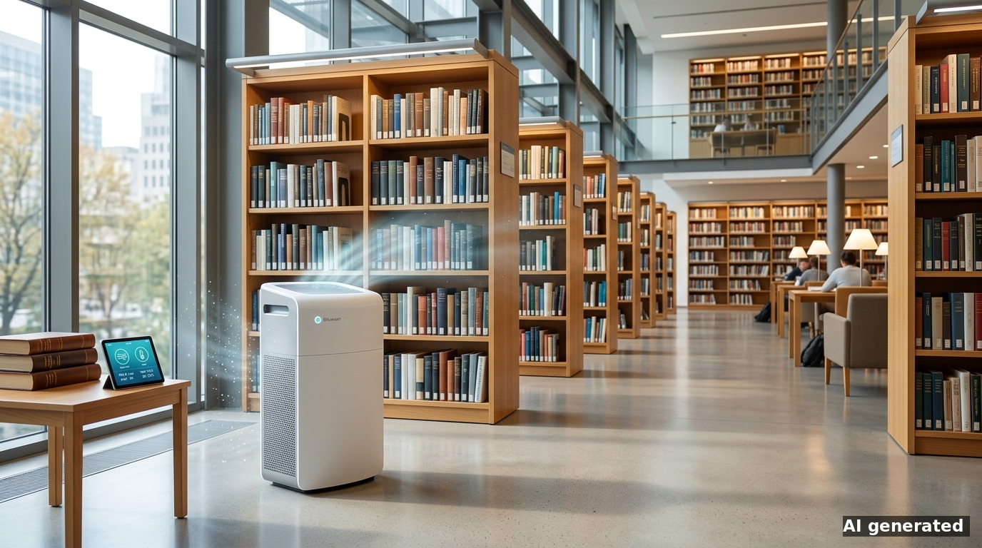 Luftreiniger in Bibliotheken: Staub, Schimmelsporen und richtige Dimensionierung (2026)
