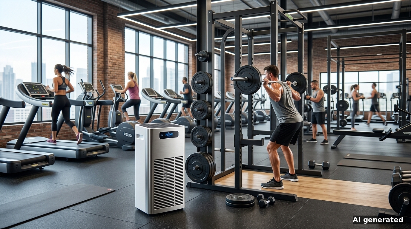 Luftreiniger fürs Fitnessstudio: Gerüche, Partikel und benötigte Leistung (2026)
